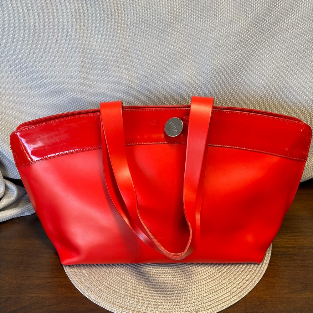 ❤️‍🔥Furla Red Satchel Bag❤️‍🔥